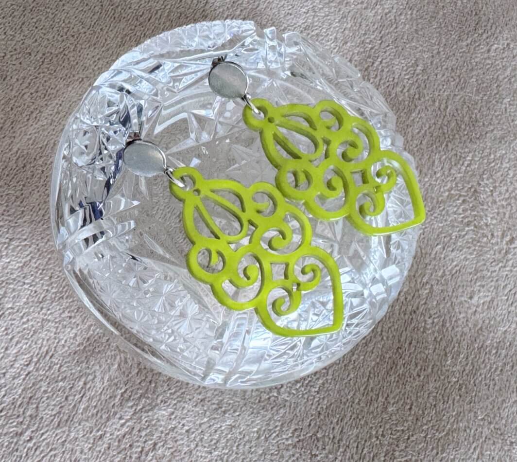 MenaMountain Ohrringe Citrus Silber Statement Accessoires