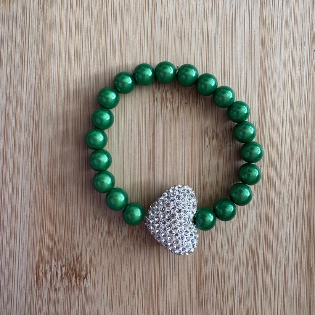 MenaMountain Armband grün grasgrün silber Frühling Accessoires