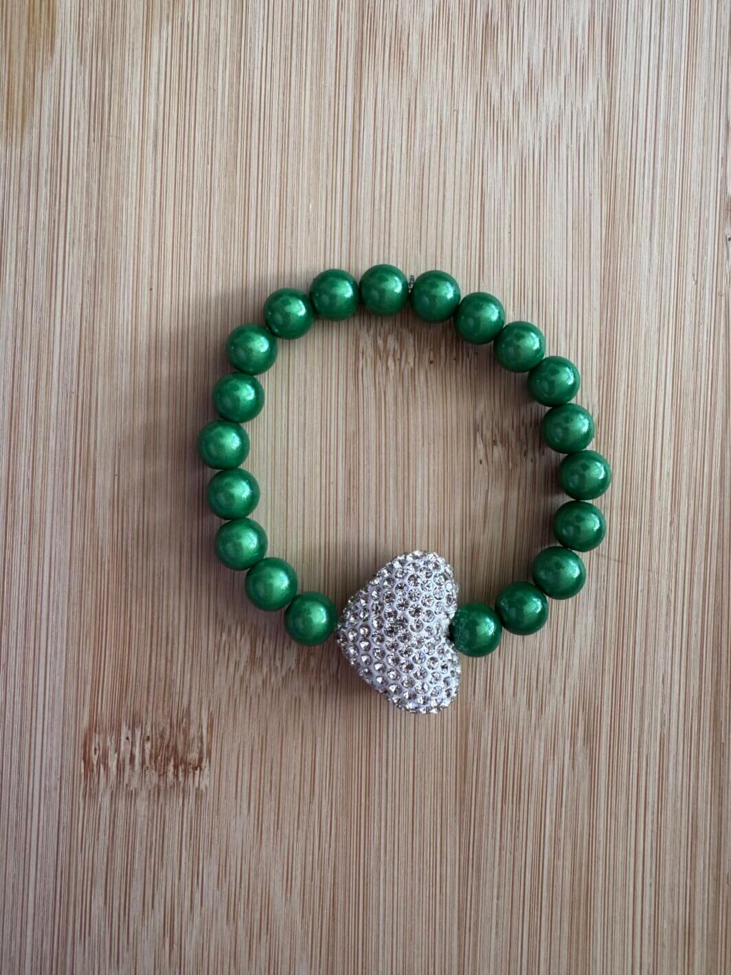 MenaMountain Armband grün grasgrün silber Frühling Accessoires
