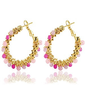 MenaMountain Ohrring Creole gold pink