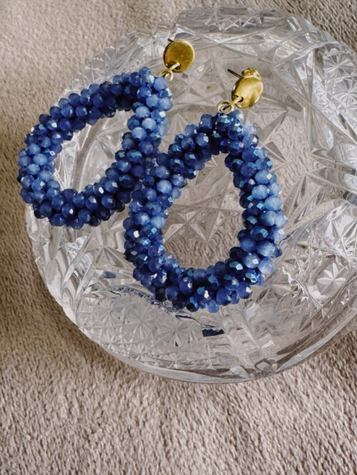 MenaMountain Ohrringe blau gold
