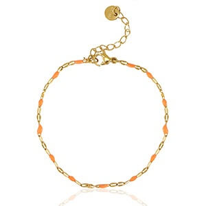 MenaMountain Armband Grössenverstellbar gold neonorange