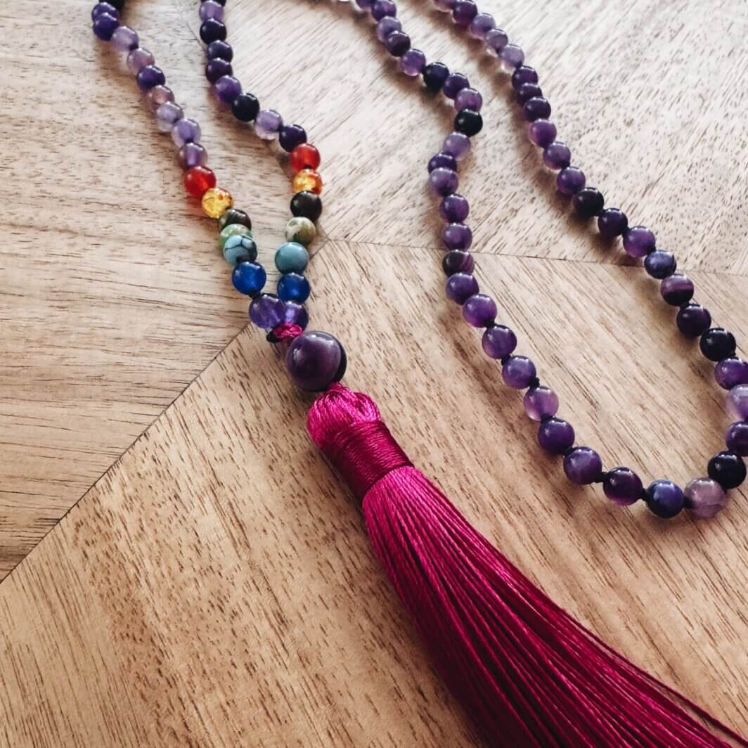 MenaMountain Halskette Malastyle Chakren Schmuckliebe Sommer Summerlove Chakra Quaste Sommerliebe Tracht Tradition traditionell