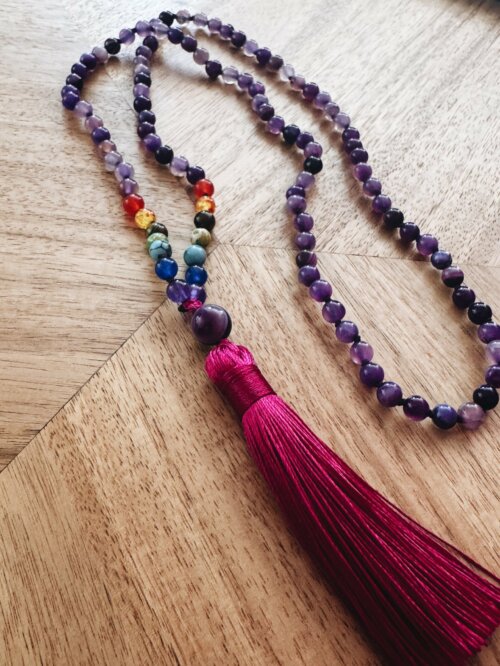 MenaMountain Halskette Malastyle Chakren Schmuckliebe Sommer Summerlove Chakra Quaste Sommerliebe Tracht Tradition traditionell